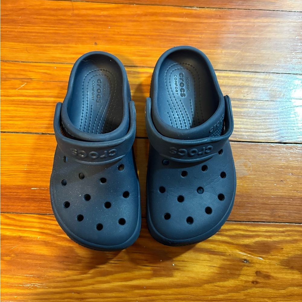 CROCS Kids Navy Blue Clogs